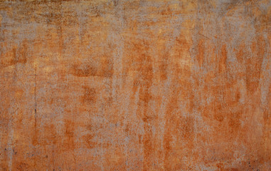 Textures of rusty iron with peeling paint