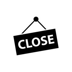 Close signage icon design trendy