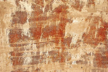 Tableaux ronds sur plexiglas Vieux mur texturé sale Textures of rusty iron with peeling paint
