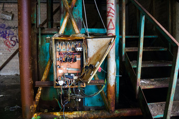abandoned machinery