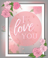 Valentine pink background with starry lights