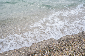 The shore of the Black Sea. Warm air and sea, tourism and pleasure