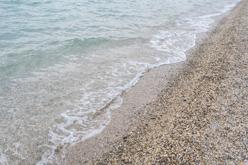 The shore of the Black Sea. Warm air and sea, tourism and pleasure