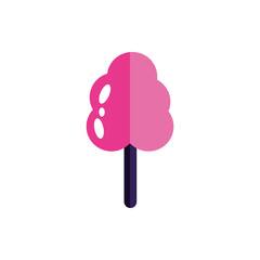 Sweet and delicious candy flat vector design