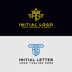 Set your company's logo design inspiration from the initial AS font logo icon. -Vectors
