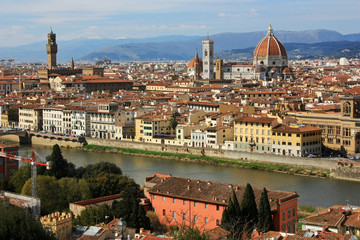 Fototapeta na wymiar The ancient city of Florence