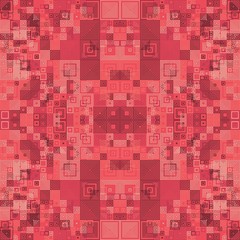 Fototapeta premium Abstract Symbols Random Distributed Pattern Computational Generative Art background illustration