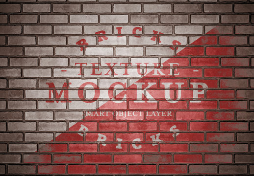Grunge Brick Texture Mockup
