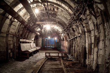 abandoned coal enterprise, underground mining