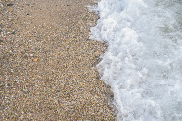 The shore of the Black Sea. Warm air and sea, tourism and pleasure