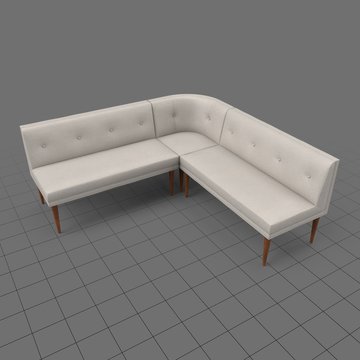 Mid century modern corner sofa 2