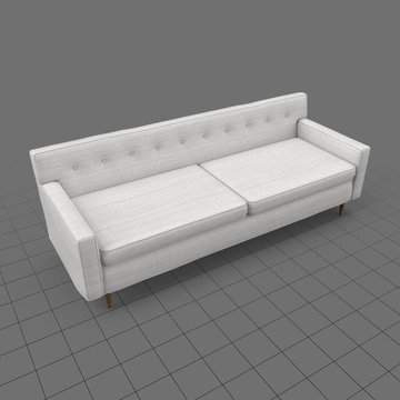 Mid century modern two seater sofa 2