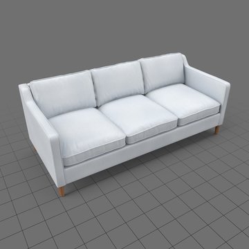 Mid century modern three seater sofa
