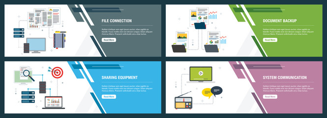  File connection, document backup, sharing equipment and system communication.