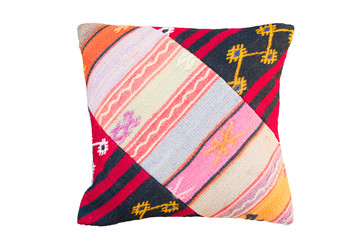 Soft colorful pillow.