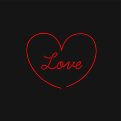 Neon icon line drawing, vector illustration design. Neon collection.