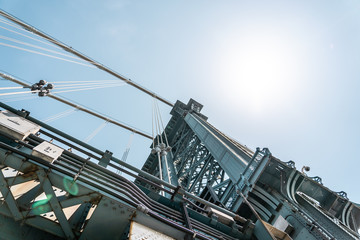 Fototapeta premium Manhattan bridge New York city photography, beautiful bridges of America New York