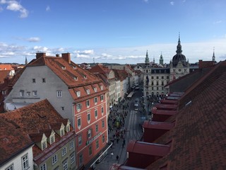 Obraz premium Graz Dächer