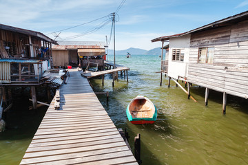 View of the poor district of Kota Kinabalu