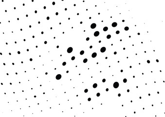 Abstract halftone wave dotted background. Halftone twisted grunge pattern, dot, circle.  Vector modern optical halftone pop art texture for poster, business card, cover, label mock-up, sticker layout