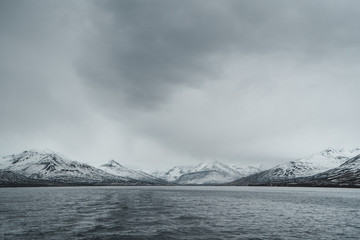 Foggy Mountains and Sea