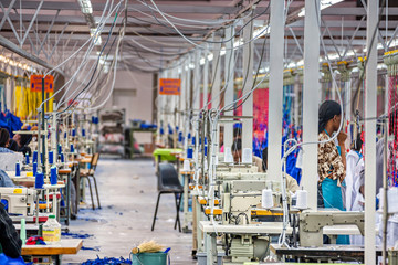 African textile factory