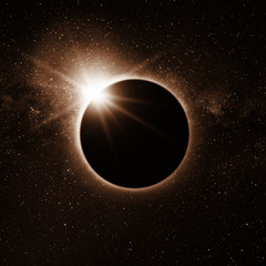 total solar eclipse of the sun in the sky