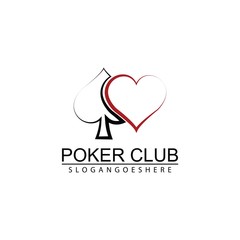 Poker Club Logo Design for Casino Business, Gamble, Card Game, Speculate, etc