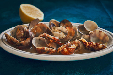 spanish clams on a plate