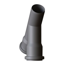 Plastic sewer pipe grey on white background, isolated. 3D rendering of excellent quality in high resolution. It can be enlarged and used as a background or texture.