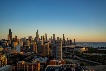 Naklejka na ściany i meble Chicago skyline 2