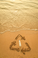 message in sand