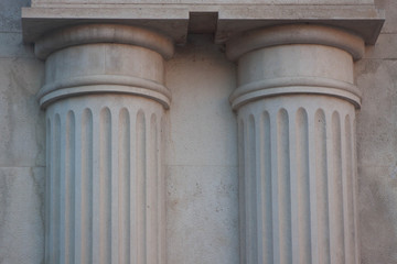 Greek style columns