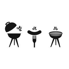 grilled bbq party icon style for invitation car or flyer or poster.Vector illustration