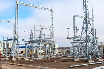 Construction of a new power substation