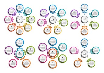 Collection infographics. Design elements. Infographics for business presentations or information banner.
