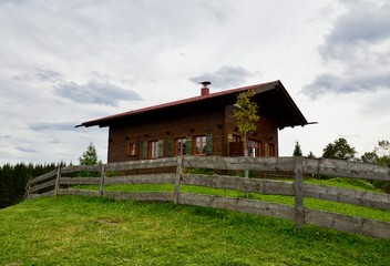 Old wooden house in the mountains