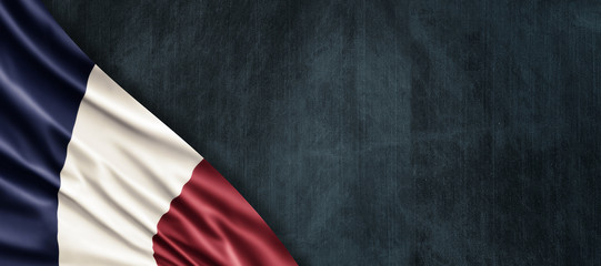 France National Holiday. French Flag background with stripes and national colors. Tricolor.