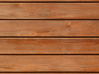 Brown wooden background with detailed wood structure with knots and nail holes. Dark wood texture background surface with old natural pattern