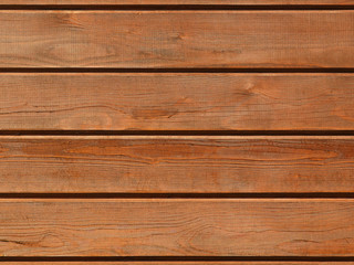 Brown wooden background with detailed wood structure with knots and nail holes. Dark wood texture...