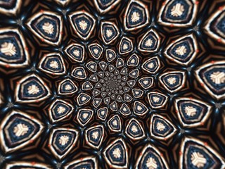 Colorful digital graphic kaleidoscope symmetry mandala style in laser light trial pattern, Tie Dye , spiderweb art abstract background for art projects, banner, business,   card, 3D, template