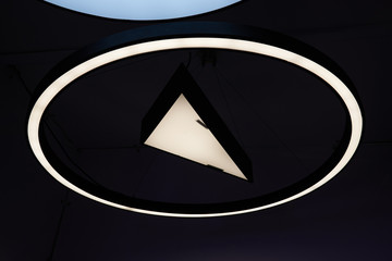 Large oval illuminator with LED lamps. Energy Saving Technologies