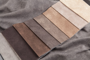 Samples of textile materials