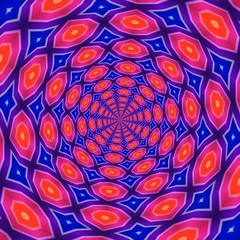 Colorful digital graphic kaleidoscope symmetry mandala style in laser light trial pattern, Tie Dye , spiderweb art abstract background for art projects, banner, business,   card, 3D, template