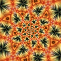 Colorful digital graphic kaleidoscope symmetry mandala style in laser light trial pattern, Tie Dye , spiderweb art abstract background for art projects, banner, business,   card, 3D, template