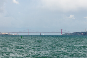 The 25 April Bridge in Lisbon, Portugal