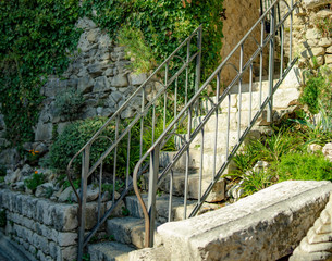 stone stairs on the Adriatic coast