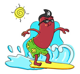 Crazy Cool Sausage Surfing in Summer