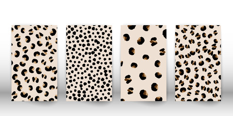 Leopard print design. Animal skin pattern.