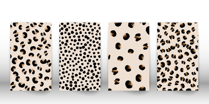 Leopard print design. Animal skin pattern.